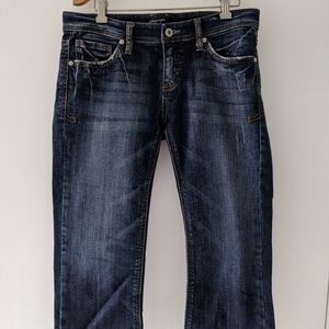 Capri dark wash jeans
